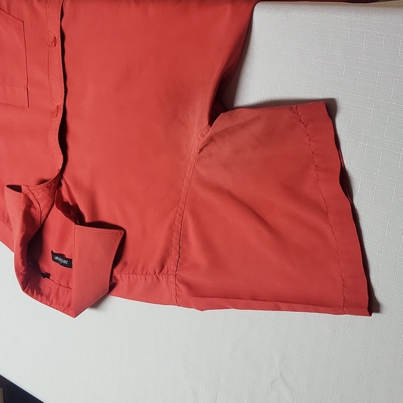 Zenformen professionnal Casual Button Down men Dress Shirt short sleeves red - Picture 14 of 15